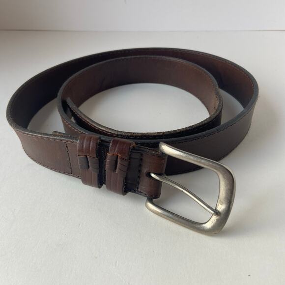 Red Head Brand Co Leather Belt 44 Double Keeper Brown 585500 - Picture 2 of 8